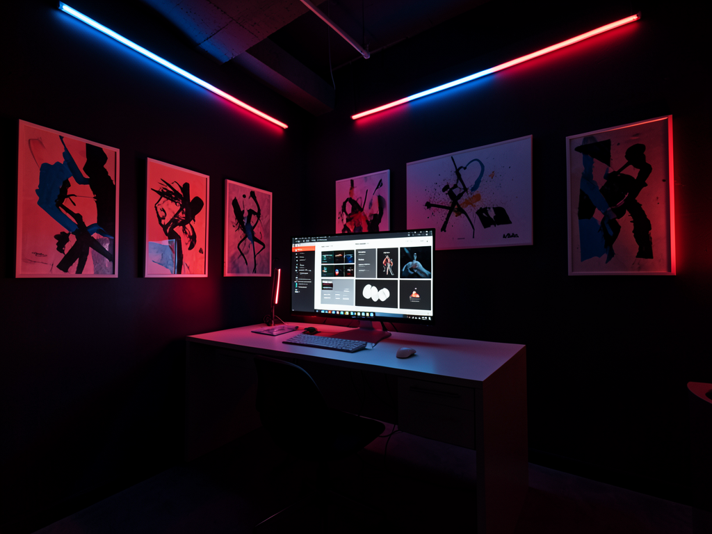Int&eacute;rieur du studio cr&eacute;atif Studio Vif &agrave; Nantes